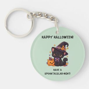 Cute Halloween Black Cat 🎃🖤 Key Ring