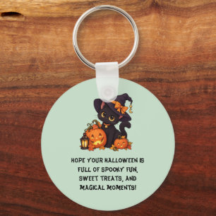 Cute Halloween Black Cat 🎃🖤 Key Ring