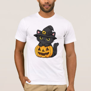 Cute Halloween Black Cat T-Shirt