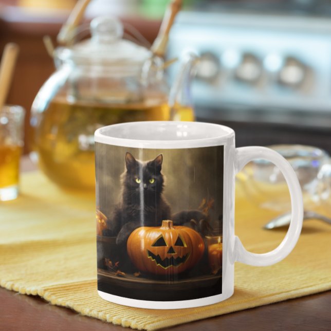 Cute Halloween Black Cats 12 Mug (Cute Halloween Black Cats version 12 Mug
)