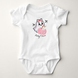cute halloween blanket , ghost pink bow pumpkin baby bodysuit