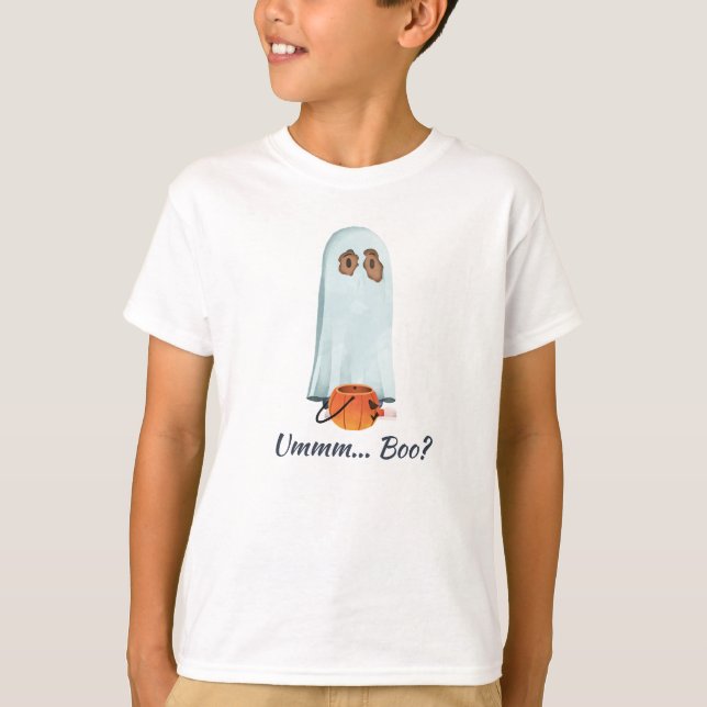 Cute Halloween Boo Ghost Costume | Shirt (Front)