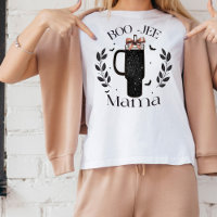 Cute Halloween Boo-Jee Mama Faux Glitter Cute