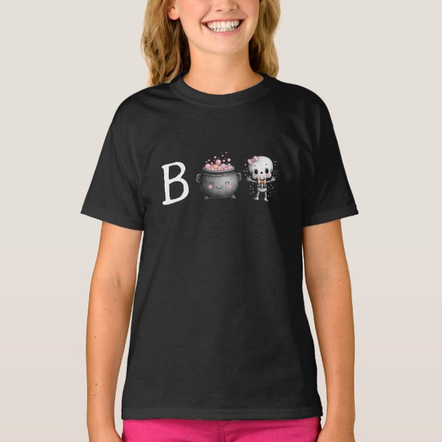 Cute Halloween Boo T-Shirt (Front)