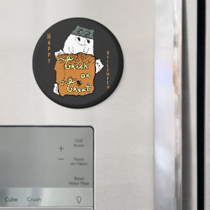 Cute Halloween Boo - Trick or Treat Halloween Magnet