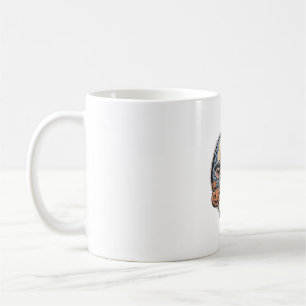 Cute Halloween Calf Witch Hat Vintage Engraving De Coffee Mug