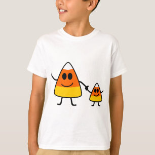 Cute Halloween Candy Corn Family T-Shirt