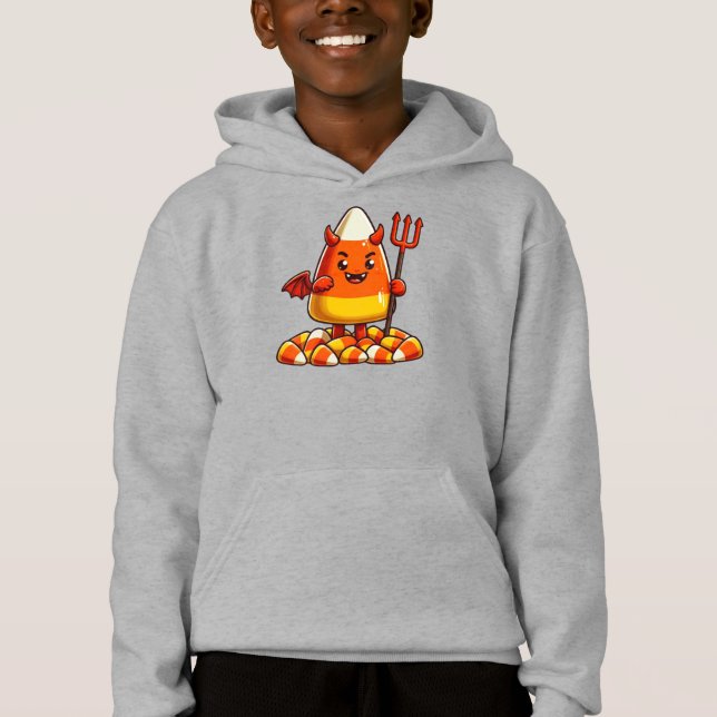 Cute Halloween candy corn monster (Front)
