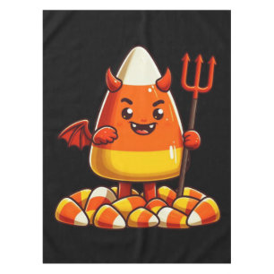 Cute Halloween candy corn monster Tablecloth