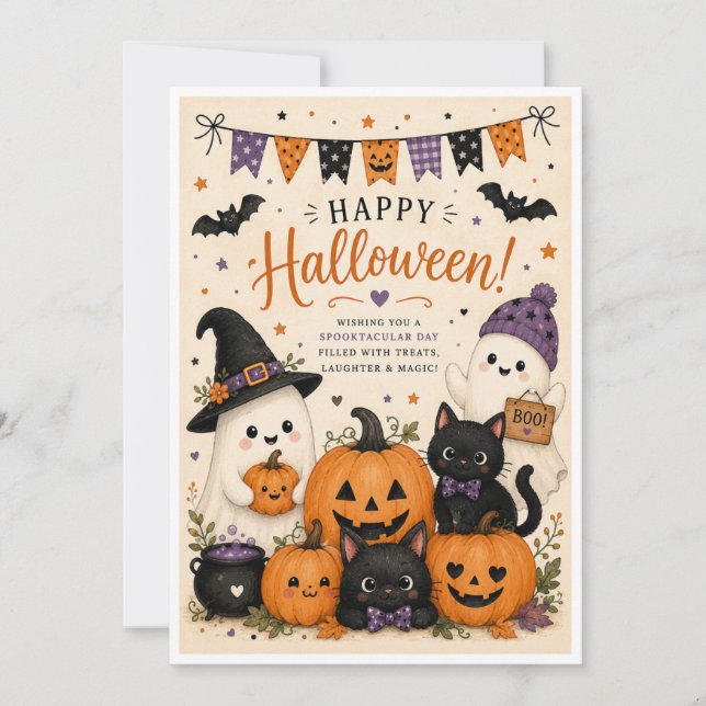 Cute Halloween Card (Front)
