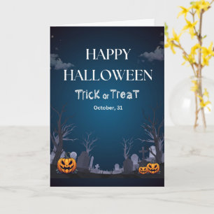 Cute Halloween Cards Ghosts, Pumpkins
