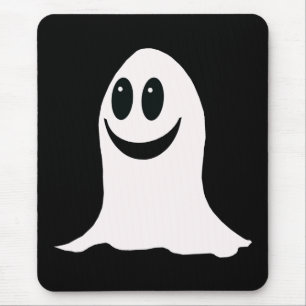 Cute Halloween Cartoon Ghost Mouse Mat
