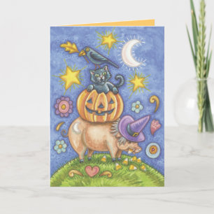 Cute Halloween Cat Cards
