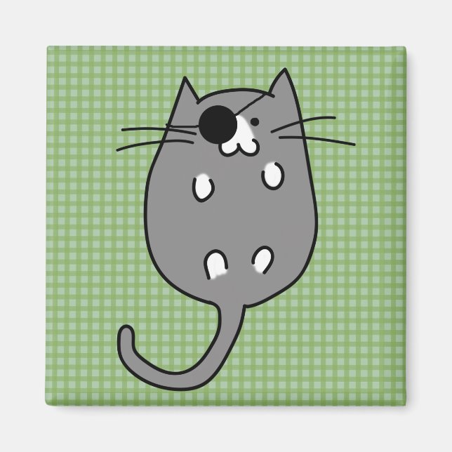 Cute Halloween Cat Costume Magnet (Front)
