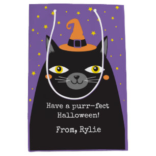 Cute Halloween Cat Gift Bag