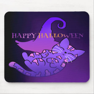 Cute Halloween Cat Mouse Mat