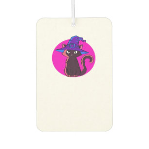 Cute Halloween Cat Oversized T-Shirt Car Air Freshener
