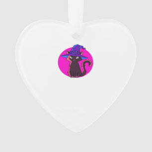 Cute Halloween Cat Oversized T-Shirt Ornament