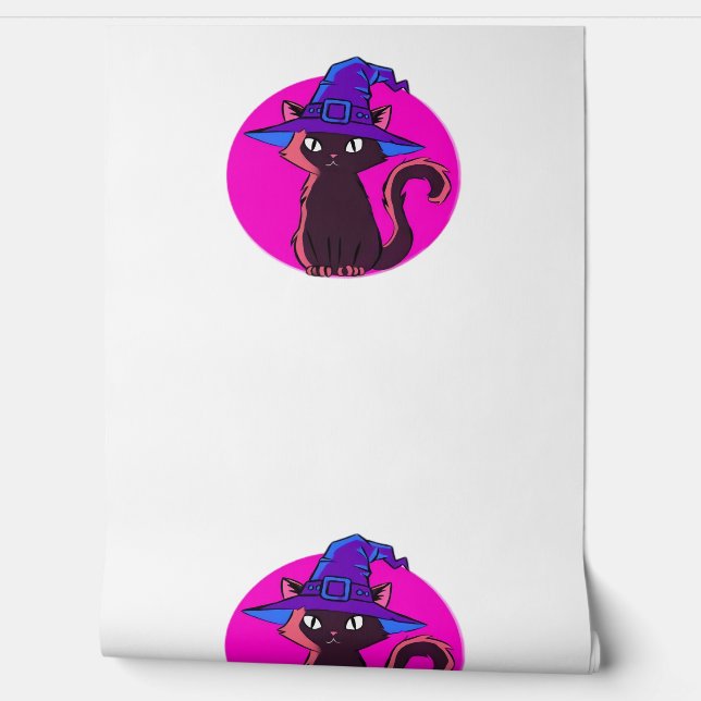 Cute Halloween Cat Oversized T-Shirt Wallpaper (Unrolling)