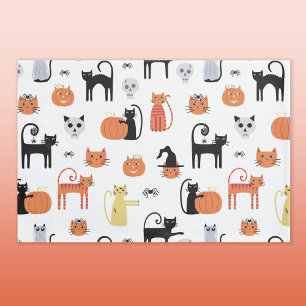 Cute Halloween Cat Spooky Pillowcase
