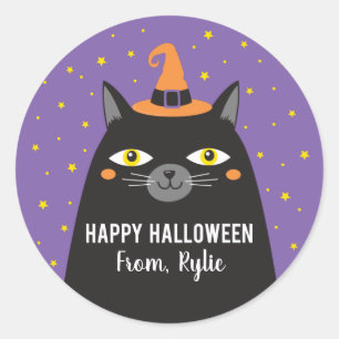 Cute Halloween Cat Sticker