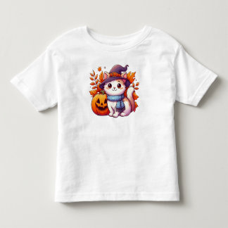 Cute Halloween Cat  Toddler T-Shirt