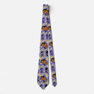 Cute Halloween Cats, Bats and Stars Tie