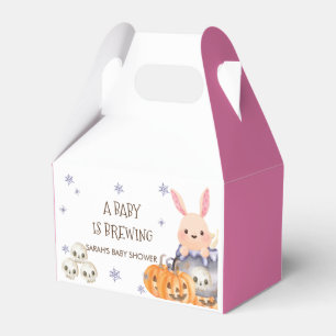 Cute Halloween Cauldron Baby is Brewing Shower Favour Box