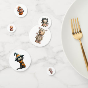 Cute Halloween Characters Confetti – Sweet & Happy