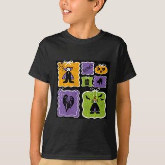 Cute Halloween Characters Vampire and Witch T-Shirt