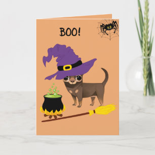 Cute Halloween Chihuahua Card