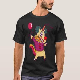 Cute Halloween Clown Unicorn Little Spooky Unicor T-Shirt