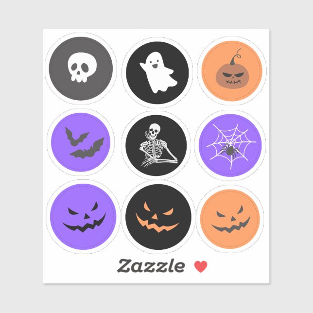 Cute Halloween Collection Vinyl Cut  (Sheet)