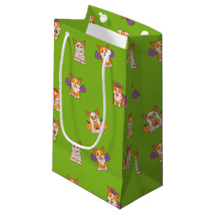 Cute Halloween Costume Cartoon Corgis Small Gift Bag