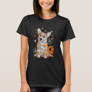 Cute Halloween Costume Corgi Mummy Dog Lover Pumpk T-Shirt