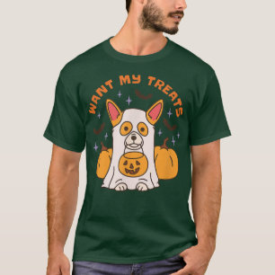 Cute Halloween Costume ghost Welsh Corgi Lover T-Shirt