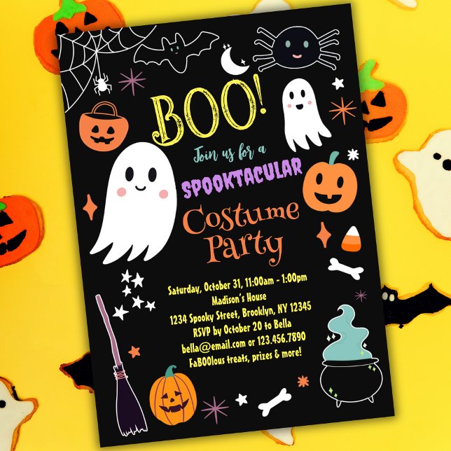 Cute Halloween Costume Party Invitation (Creator Uploaded)