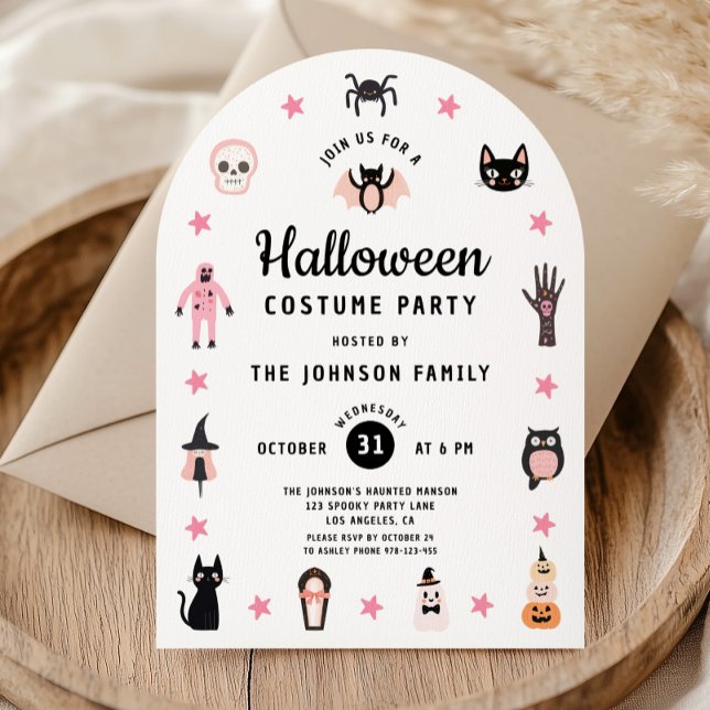 Cute Halloween Costume Party Invitation (Cute Halloween Costume Party Invitation)