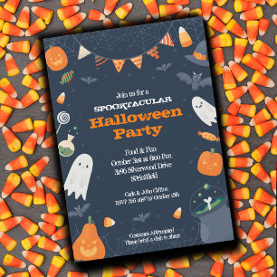 Cute Halloween Costume Party Invitation