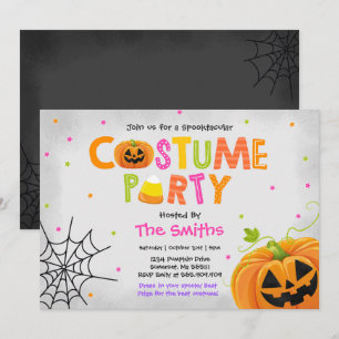 Cute Halloween Costume Party Spooktacular Invitation