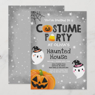 Cute Halloween Costume Party Spooktacular Invitation