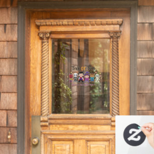 Cute Halloween Costume Party  Window Cling