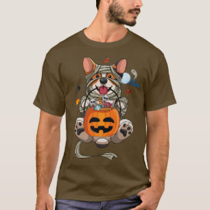 Cute Halloween Costume Welsh Corgi Mummy Dog Lover T-Shirt