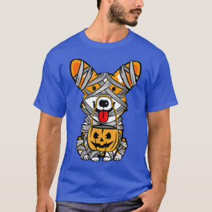 Cute Halloween Costume Welsh Corgi Mummy Dog Lover T-Shirt