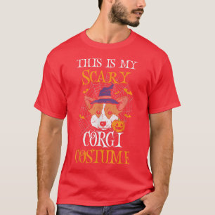 Cute Halloween Costume Welsh Corgi Pumpkin Witch D T-Shirt