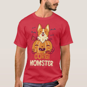 Cute Halloween Costume Welsh Corgi Pumpkin Witch M T-Shirt