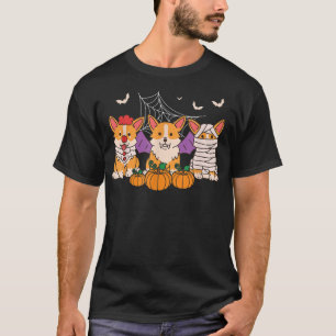 Cute Halloween Costume Welsh Corgi Pumpkin Witch M T-Shirt