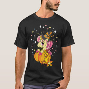 Cute Halloween Costume Witchy Unicorn Halloween T-Shirt