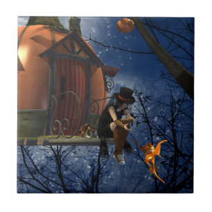 Cute Halloween Creature Encounter Tile