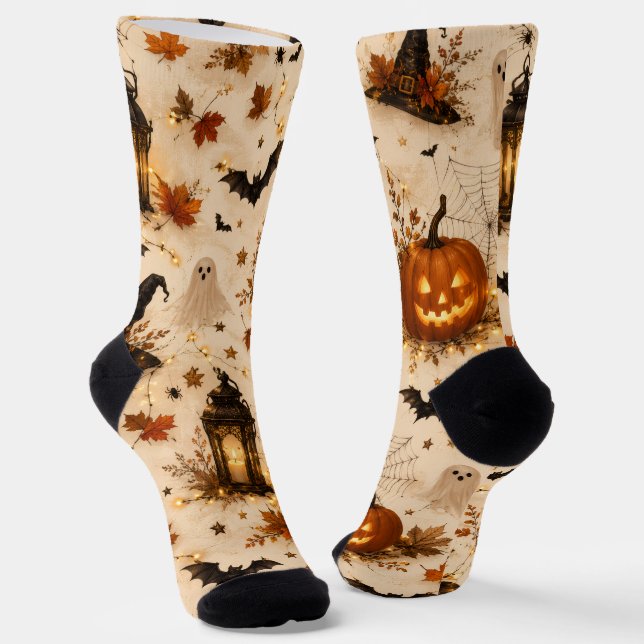  Cute Halloween Crew Socks (Angled)